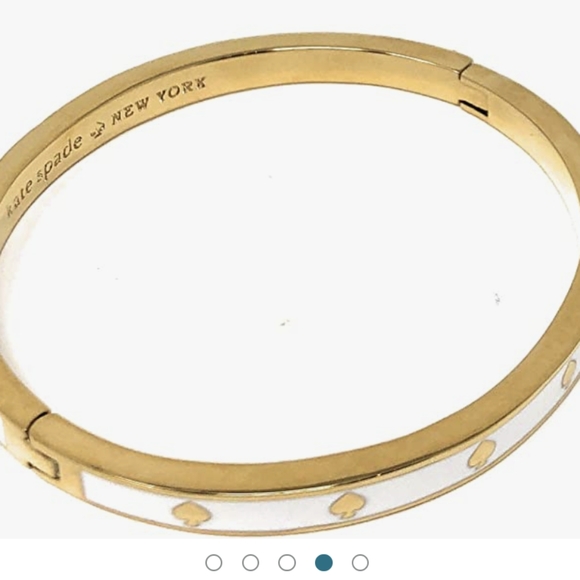 kate spade Jewelry Kate Spade Spot The Spade Hinged Bangle Bracelet